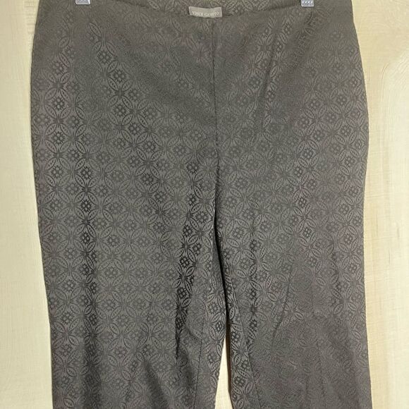 Vince Camuto black patterned pants slacks, size 4 - Picture 2 of 15